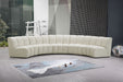 Infinity - 5 Piece Velvet Modular Sectional - Simple Home Plus