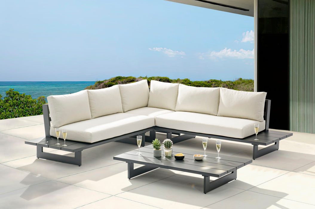 Maldives - Water Resistant Outdoor Patio Sectional With Gray Frame - Simple Home Plus