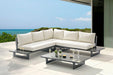 Maldives - Water Resistant Outdoor Patio Sectional With Gray Frame - Simple Home Plus