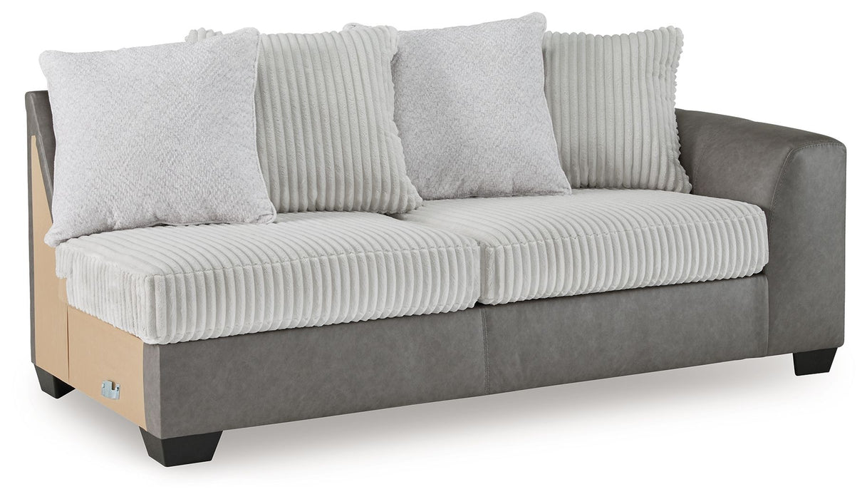Clairette Court - Raf Sofa - Alloy - Simple Home Plus