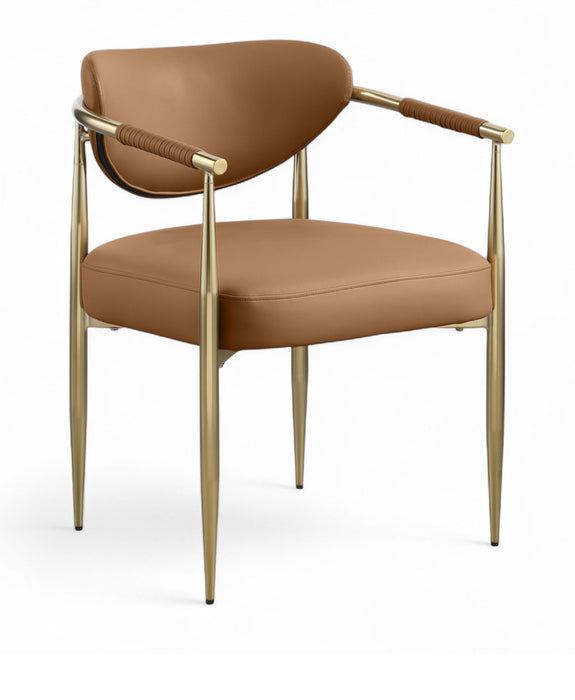 Virella - Faux Leather Upholstered Dining Chair (Set of 2) - Simple Home Plus