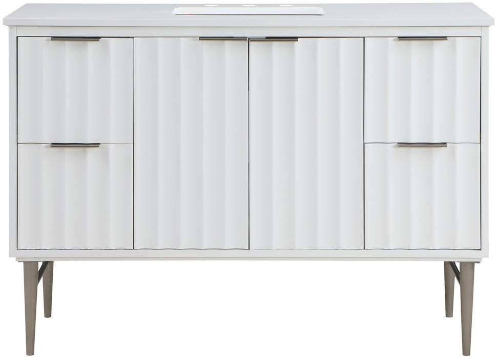 Modernist - Bathroom Vanity With Chrome Legs - Simple Home Plus