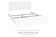 Maeling - Queen Panel Rails - White - Simple Home Plus