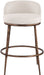 Ferro - Performance Fabric Upholstered Bar Stool - Antique Bronze - Simple Home Plus