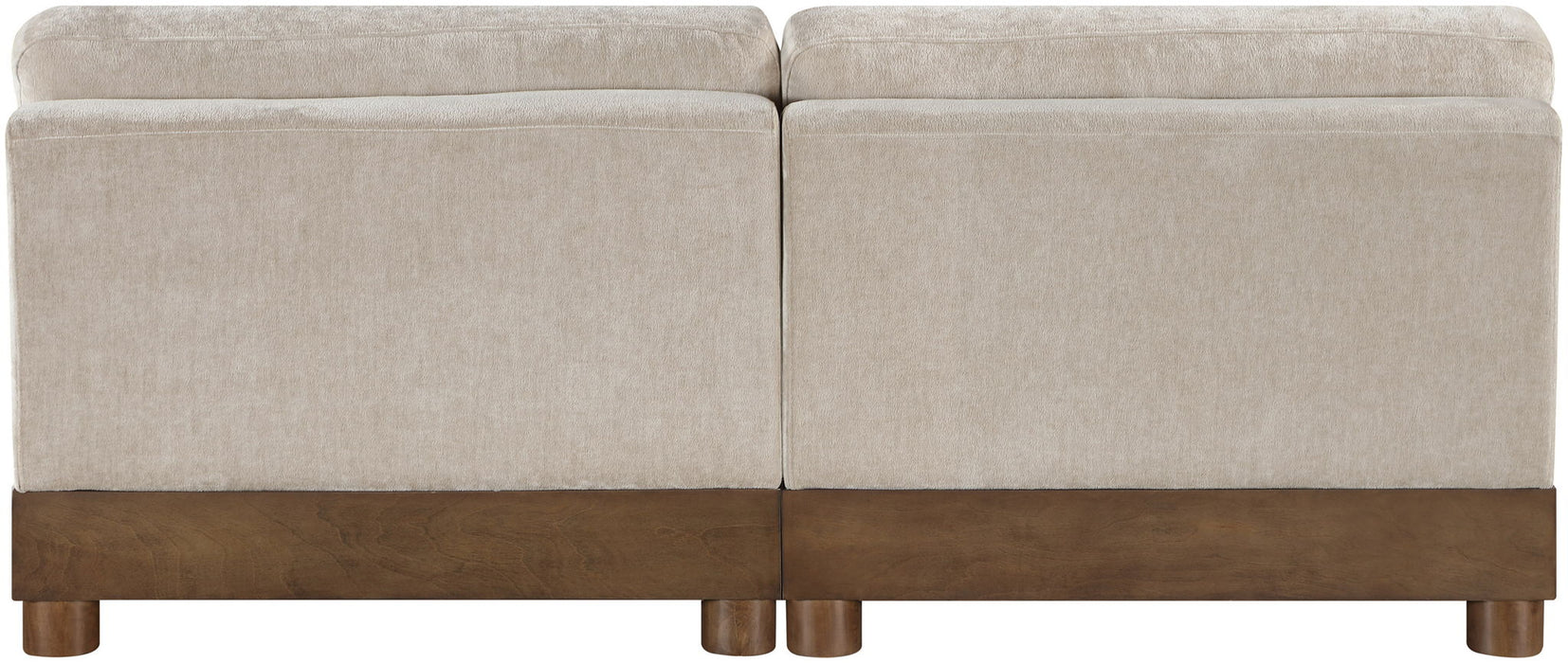 Turin - Chenille Fabric Upholstered Modular Sectional - Taupe - Simple Home Plus