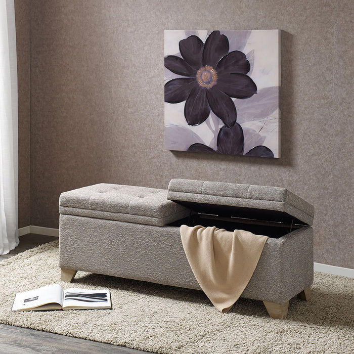 Ashcroft - Storage Bench - Gray Multi - Simple Home Plus