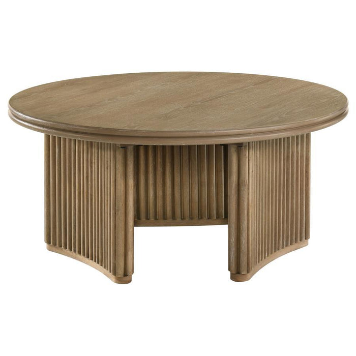 Adina - Round Wood Table - Simple Home Plus