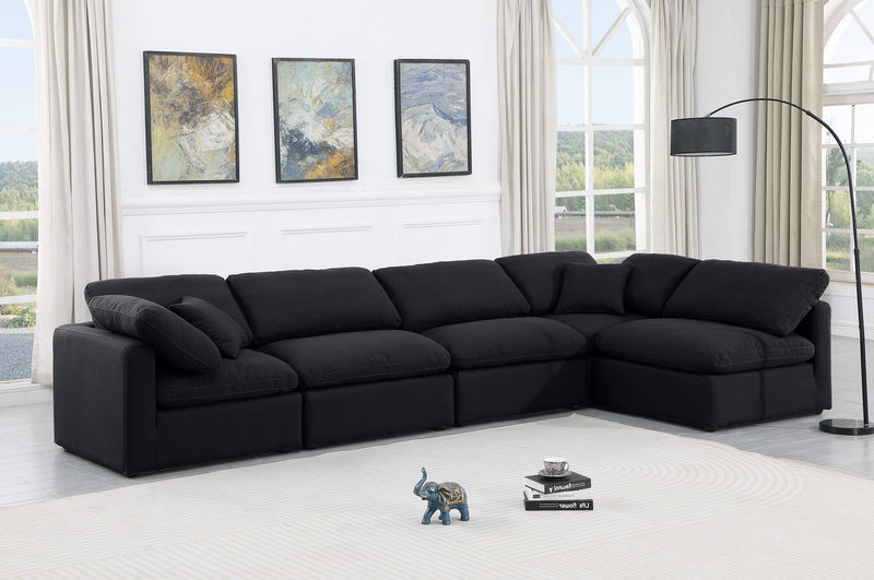 Indulge - Linen 5 Piece Modular Sectional