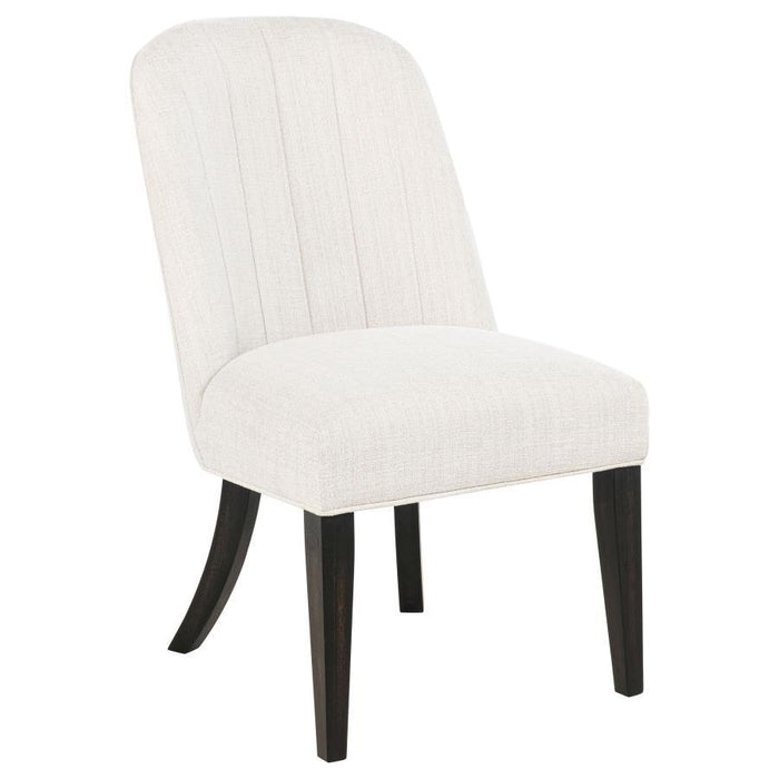 Leandro - Upholstered Dining Side Chair (Set of 2) - Cream - Simple Home Plus