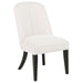 Leandro - Upholstered Dining Side Chair (Set of 2) - Cream - Simple Home Plus