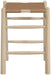 Santos - Backless Counter Stool With Stained Natural Base - Simple Home Plus