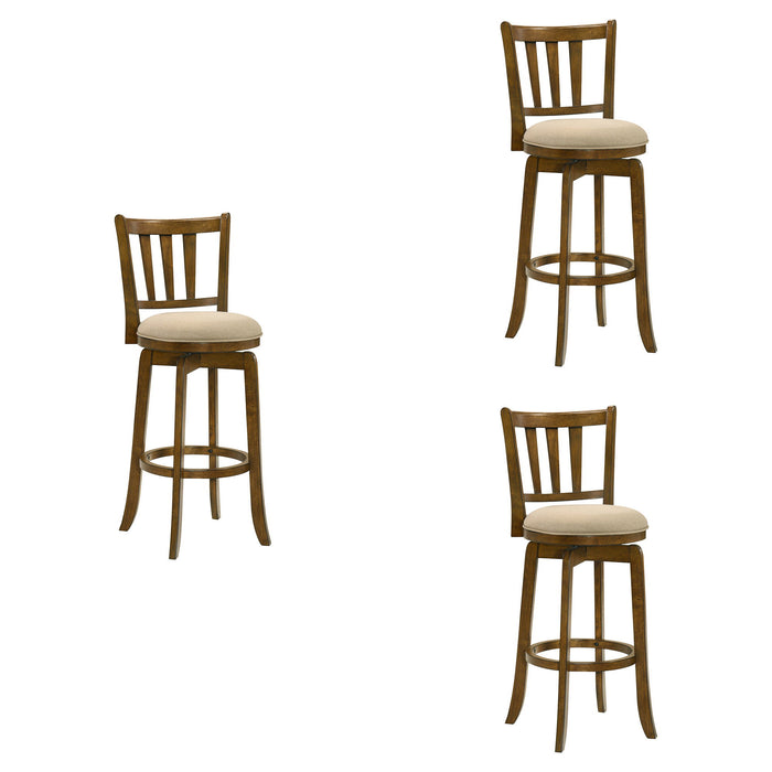 Wren - Modern Farmhouse Swivel Wood Bar Height Kitchen Bar Stool - Simple Home Plus