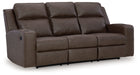 Lavenhorne - Granite - Rec Sofa W/Drop Down Table - Simple Home Plus