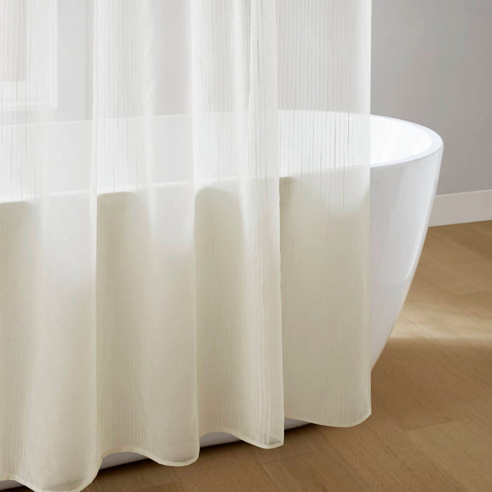 Anna - Sheer 72x84" Shower Curtain - Ivory - Simple Home Plus