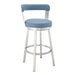 Bryant - Swivel Bar Stool With Silver Frame - Simple Home Plus
