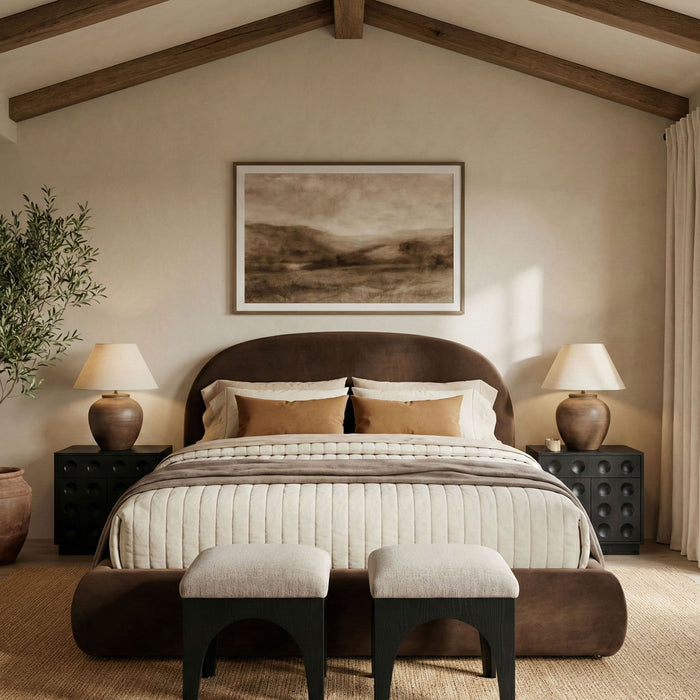 Celine - Upholstered Bed - Simple Home Plus