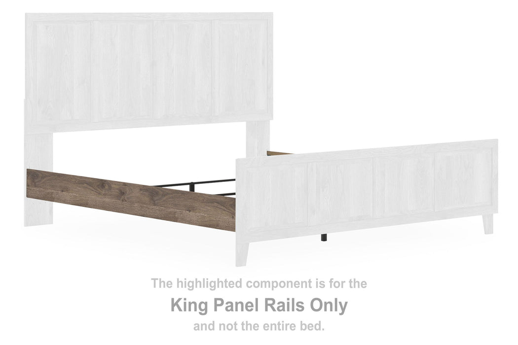 Rusticott - King Panel Rails - Brown - Simple Home Plus