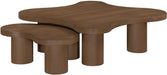 Cove - Oak Veneer And Solid Wood 2 Piece Coffee Table - Simple Home Plus