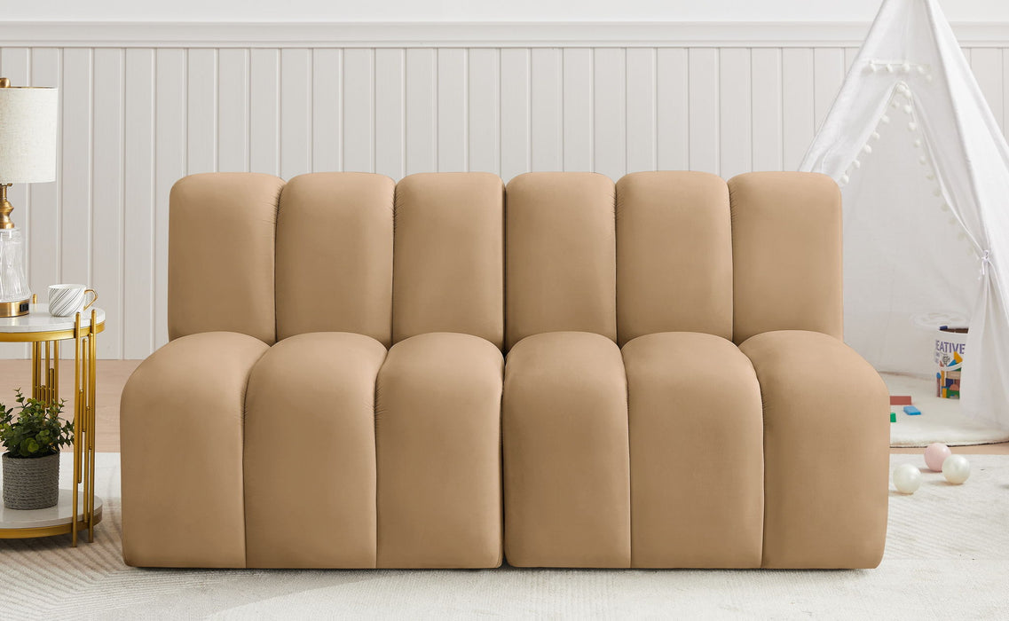 Arc - Velvet 2 Seats Modular Sofa - Simple Home Plus