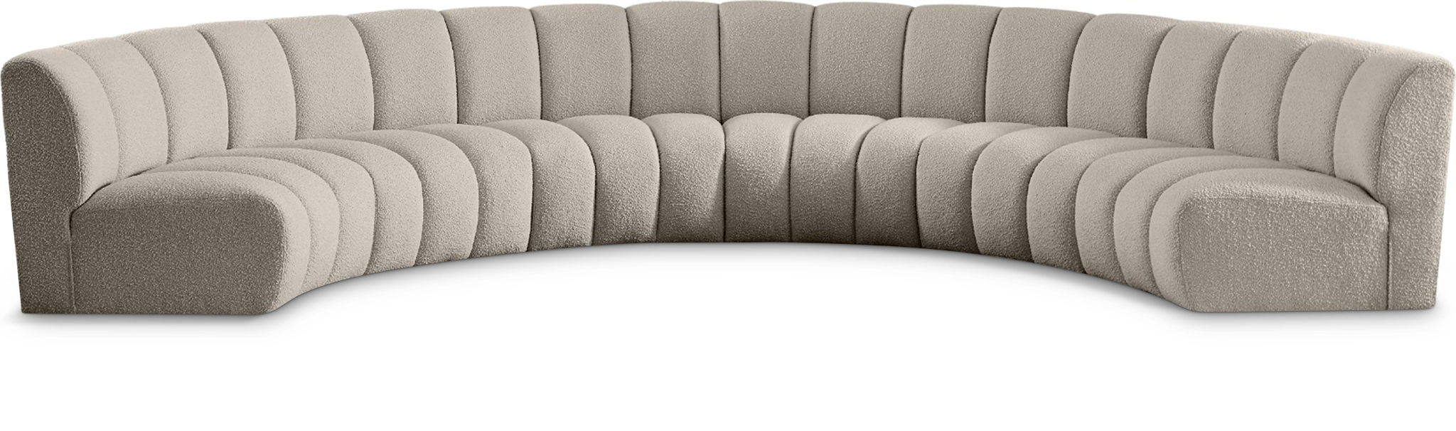 Infinity - 6 Piece Boucle Modular Sectional - Simple Home Plus
