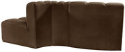 Arc - Velvet 3 Piece Modular Sofa - Simple Home Plus