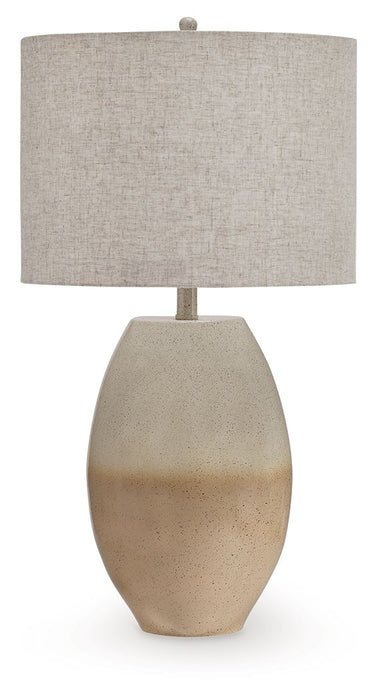 Linas - Cream / Beige - Metal Table Lamp - Simple Home Plus
