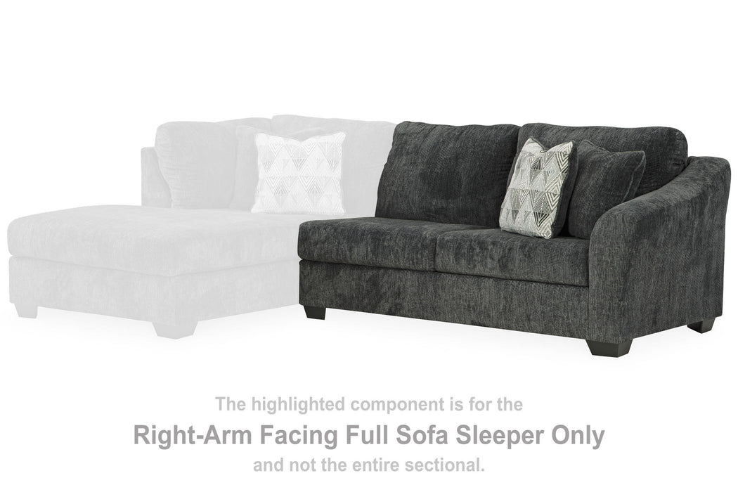Biddeford - Raf Full Sofa Sleeper - Shadow - Simple Home Plus