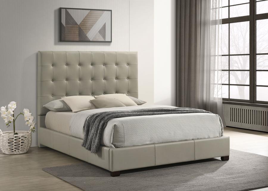 Medley - Genuine Leather Platform Bed - Simple Home Plus