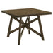 Canfield - Square Counter Height Dining Table - Brown - Simple Home Plus