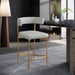 Rivage - Durable Stool With Gold Frame (Set of 2) - Simple Home Plus