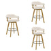 Callah - Contemporary Natural Wood Bar Height Kitchen Bar Stool - Simple Home Plus