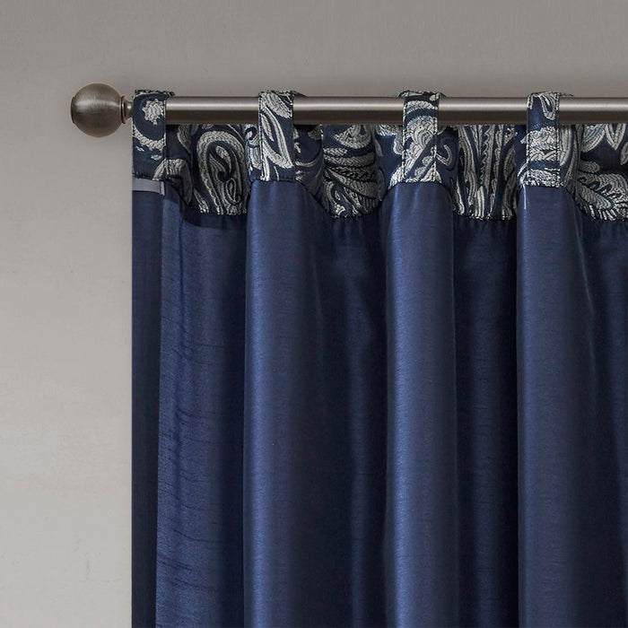 Aubrey - 95" Panel Pair - Navy - Simple Home Plus