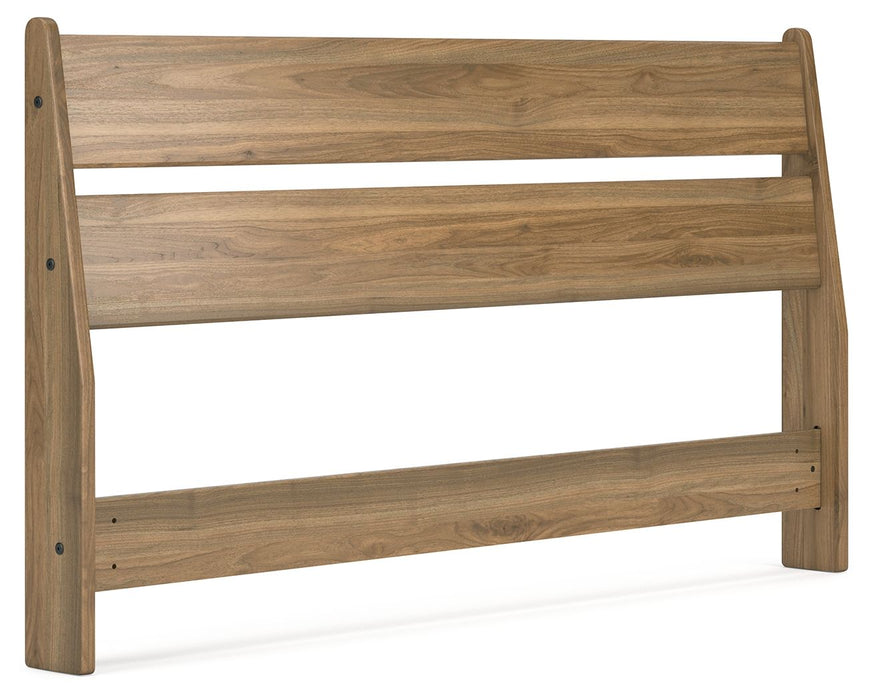 Deanlow - Queen Panel Headboard - Honey - Simple Home Plus