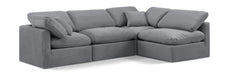 Indulge - Velvet 4 Piece Modular Sectional - Simple Home Plus
