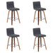Vienna - Modern Counter Height Swivel Bar Stool - Walnut Finished Wood Frame - Simple Home Plus