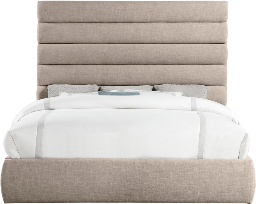 Adam - Linen Fabric Bed With 70.5" Headboard - Simple Home Plus