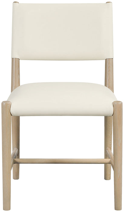 Andie - Vegan Leather Upholstered Dining Chair (Set of 2) - Natural Base - Simple Home Plus