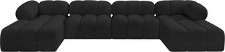 Ames - 6 Piece Fabric Modular U-Shaped Sectional - Simple Home Plus