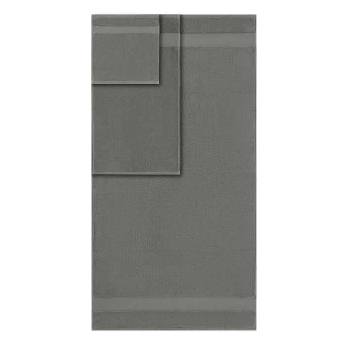 Turkish - 6 Piece Bath Towel Set - Charcoal - Simple Home Plus
