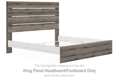 Graystorm - King Panel Headboard/Footboard - Brown Gray - Simple Home Plus
