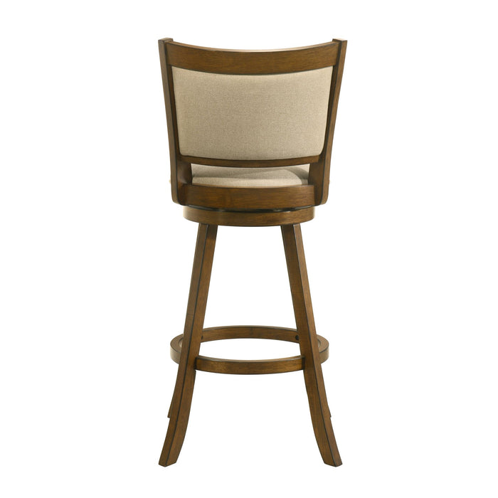 Aiden - Modern Farmhouse Swivel Wood Bar Height Kitchen Bar Stool - Simple Home Plus