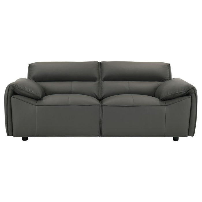 Buxton - Top Grain Leather Upholstered Loveseat - Simple Home Plus