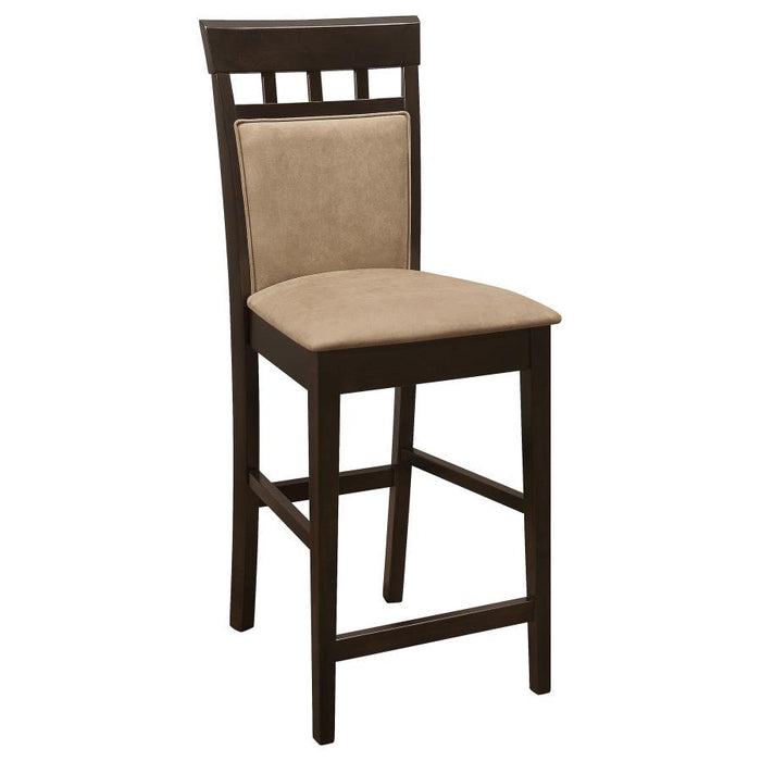 Gabriel - Closed Back Counter Chair (Set of 2) - Cappuccino - Simple Home Plus