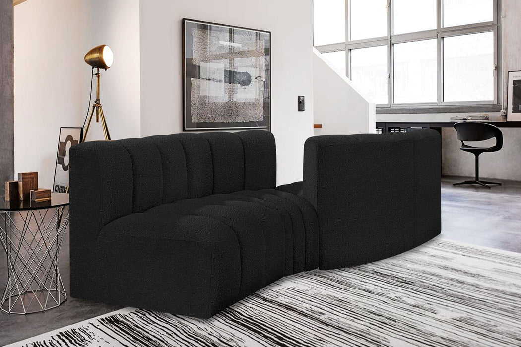 Arc - Boucle Fabric 4 Piece Sofa - Simple Home Plus