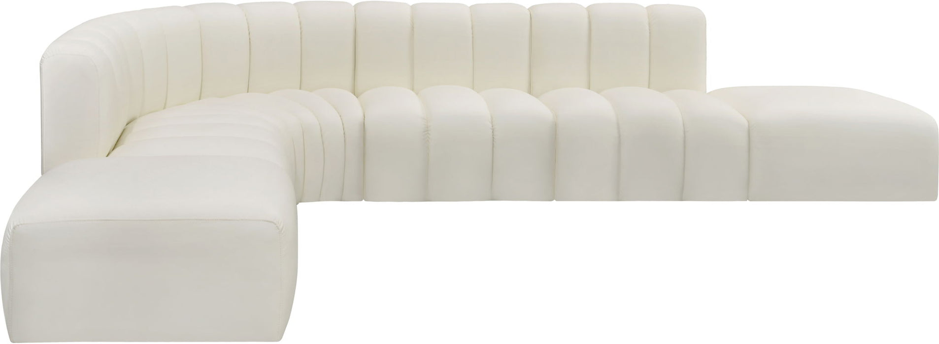 Arc - Faux Leather 7 Piece Corner Modular Sofa - Simple Home Plus