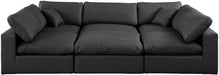 Comfy - 6 Piece Faux Leather Sectional - Simple Home Plus