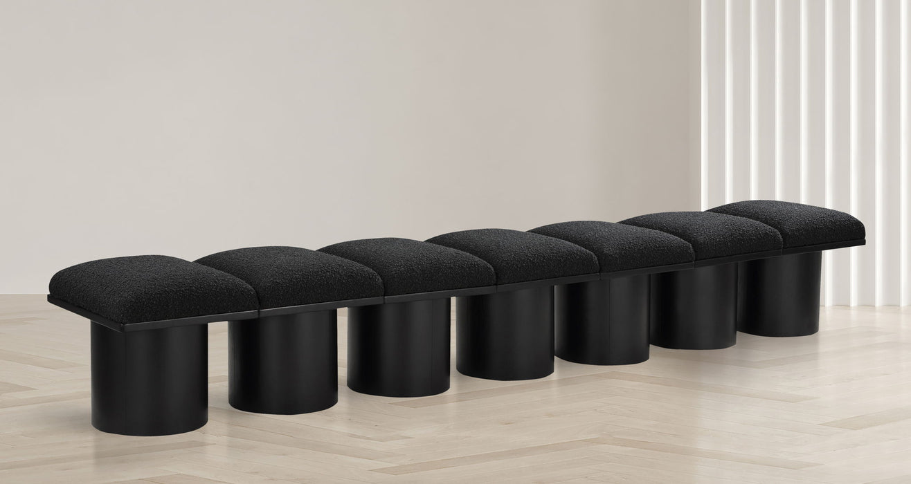 Pavilion - 7 Piece Modular Bench With Black Base - Simple Home Plus