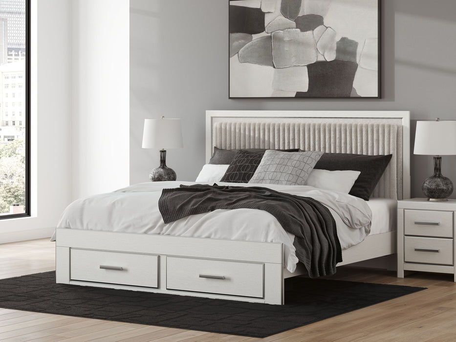 Zuraleus - Upholstered Panel Platform Storage Bed - Simple Home Plus