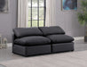 Indulge - Faux Leather 2 Seat Modular Armless Sofa - Simple Home Plus