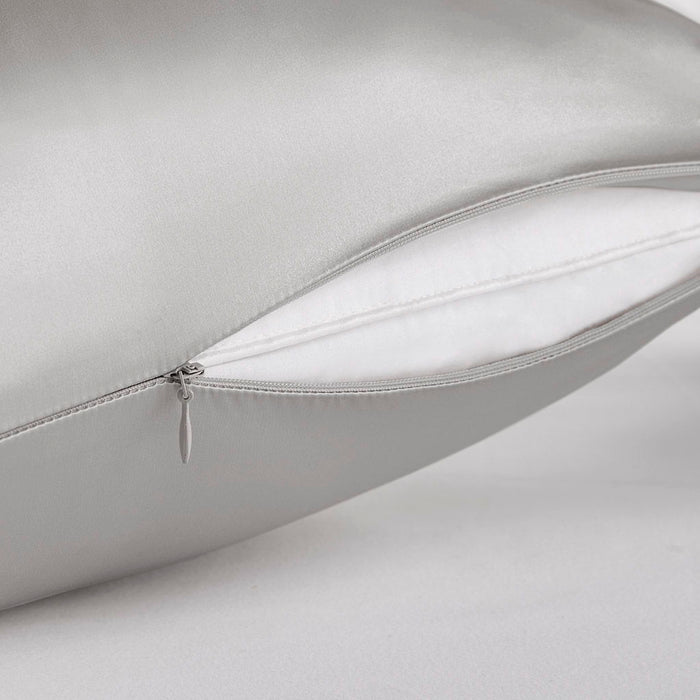 Silk - Queen Single Pillowcase - Gray - Simple Home Plus